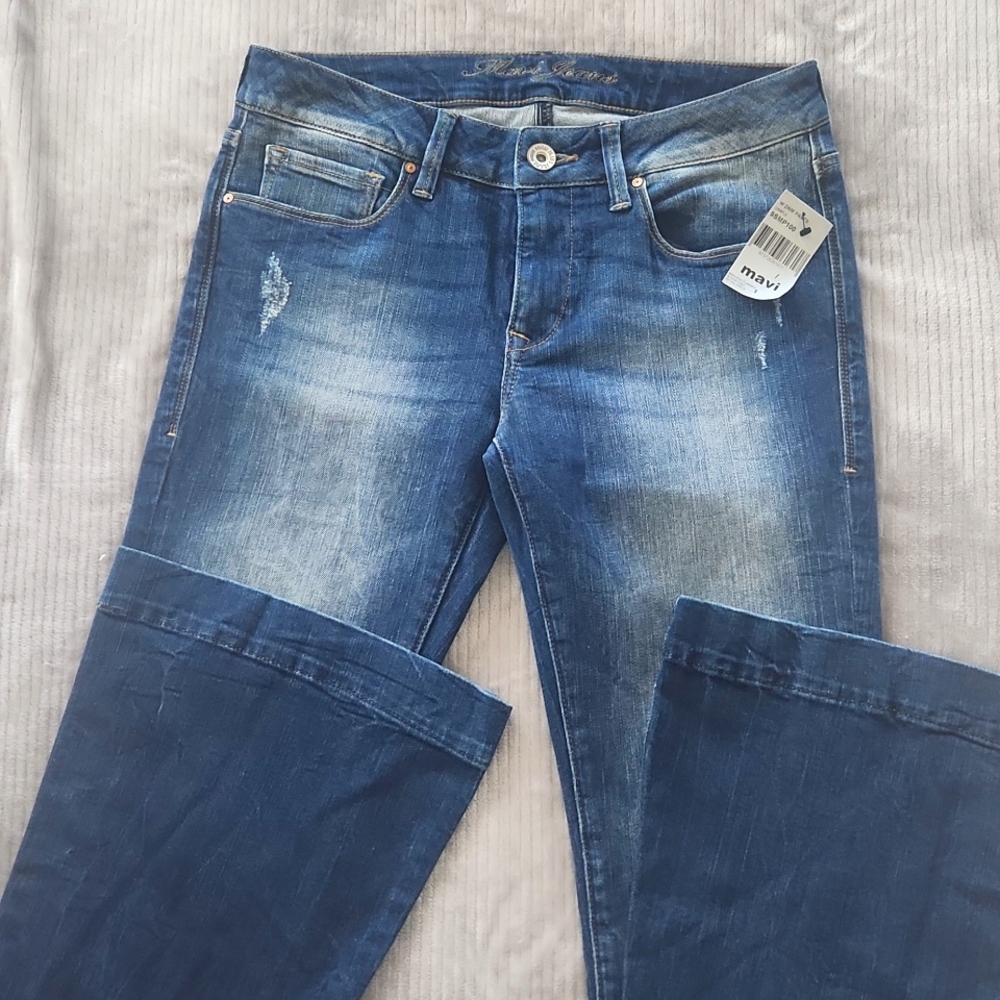 NWT! Mavi Peace Mid-Rise Flare Bootcut Jeans Women Size 27